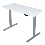 T&ouml;&ouml;laud ERGO FIT 1-motoriga 120x68xH71,5-116cm, valge/h&otilde;behall