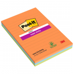 M&auml;rkmepaber 102x152mm POST-IT Super Sticky jooneline 3x45 lehte