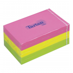 M&auml;rkmepaber 76x76mm TARTAN neoon v&auml;rvid 6x100 lehte