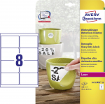Kleebisetikett pol&uuml;esterkilest ilmastikukindel AVERY Zweckform 99,1x67,7mm 20l pakis eemaldatava liimiga (L4715REV-20)