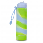COOLPACK Silikon water bottle Pump 600 ml Girls Blue