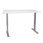 T&ouml;&ouml;laud ERGO 2-mootoriga 140x80xH60-125cm, hallikasvalge