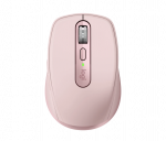 Logitech MX Anywhere 3S Mouse - RF Wireless + Bluetooth, Laser, 8000 DPI, Rose