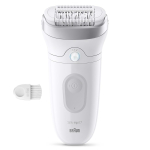 Braun Silk epil 7, Wet & Dry, valge/hall - Epilaator