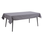 Laudlina LINEN 136x220cm, hall ruut, 100% linane, kangas 120
