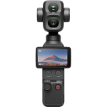 DJI Osmo Pocket 4P Standard Combo, must - Stabilisaatoriga kaamera