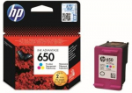 HP 650 Tri-color (CZ102AE) Ink Cartridge, CMY