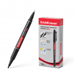 Permanentne marker ERICH KRAUSE P-80 kahe otsaga 0,5/2,0mm must