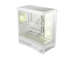 Case MSI ATX/micro ATX/Mini-ITX White/Transparent Midi Tower MAG PANO 130R PZ MAGPANO130RPZWHITE