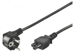 Goobay NK 114 S-180 Power Cord CEE 7/7 (Type-F) to C5, 1.8 m, Black