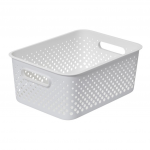 Hoiukorv plastist SMARTSTORE Essence L 15x26,6x36cm valge