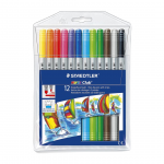 Viltpliiatsid STAEDTLER Noris 320 2-otsaga 12 v&auml;rvi