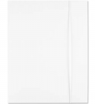 Kartongmapp kummiga A4 valge tugevast kartongist