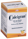 CALCIGRAN N&Auml;RIMISTABLETT 500MG+200R&Uuml; N120
