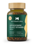 NUTRINATURAL LIPOSOOMNE VITAMIIN D3+K2 KAPSLID 3600IU N90