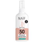 NAIF P&Auml;IKESEKAITSESPREI MINERAALNE SPF50 BEEBIDELE/LASTELE 100ML