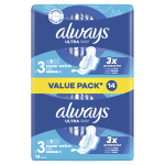 ALWAYS ULTRA DAY H&Uuml;GIEENILINE SIDE SUPER PLUS DUO N14