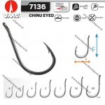 Konks VMC 7136BN Chinu Eyed 8