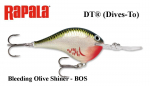 Rapala DT(Dives-To) vobler DT16BOS Bleeding Olive Shiner 7 cm