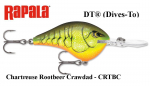 Rapala DT(Dives-To) vobler DT16CRTBC Chartreuse Rootbeer Crawdad 7 cm