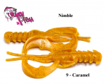 Kalap&uuml;&uuml;k Lure Crazy Fish Nimble 2"(5cm) Caramel ujuv Kalmaar