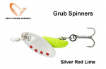 P&ouml;&ouml;rellant Savage Gear Grub Spinner Silver Red Lime 2.2 g