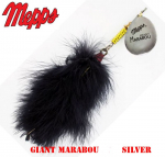 P&ouml;&ouml;rellant Mepps Giant Marabou 40 g  Silver/Black tail 40 g