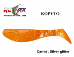 Relax Kummist kala Kopyto S073 Carrot, Silver glitter 6.3 cm