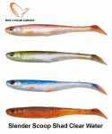 Pehmed landid Savage Gear Slender Scoop Shad selge vee jaoks 9 cm