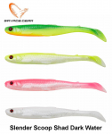 Pehmed landid Savage Gear Slender Scoop Shad tume vesi 9 cm