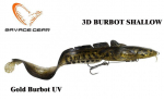 Savege Gear 3D Burbot Shallow 25 cm 70 g Gold Burbot UV 25 cm
