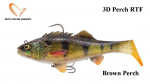Pehme lant Savage Gear 3D Perch RTF Brown Perch 12.5 cm