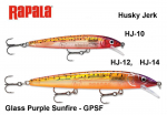 S&ouml;&ouml;t Rapala Husky Jerk Glass Purple Sunfire GPSF 12 cm
