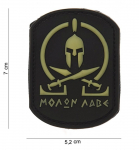 3D PVC embleem "Molon labe" .