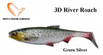Kalap&uuml;&uuml;gi s&ouml;&ouml;t Savage Gear 3D River Roach Green Silver 3 tk 12 cm 17 g 12 cm