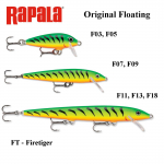 S&ouml;&ouml;t Rapala Original Floating FT - Firetiger 3 cm