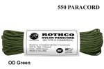 Juhe 550 Paracord 30 m OD roheline .