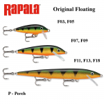 S&ouml;&ouml;t Rapala Original Floating P - Perch 3 cm