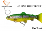 SAVAGE GEAR 4D Line Thru Trout Moderate Sink Fire Trout 20 cm
