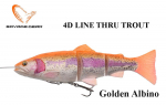 SAVAGE GEAR 4D Line Thru Trout Moderate Sink Golden Albino 25 cm