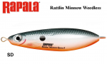Rapala Rattlin Minnow Weedless Plekklandid8 cm, 16 g SD 16 g