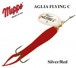 P&ouml;&ouml;rellant Mepps Aglia Flying C Silver/Red 10 g