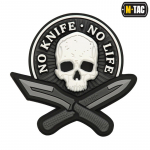 Emblema PVC `NO KNIFE - NO LIFE` TLT l&auml;hetus 2-4 p&auml;eva jooksul