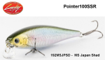 Lucky Craft Floating Pointer 100 SSR 192MSJPSD MS Japan Shad 10 cm