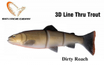 Savage Gear 3D Line Thru Trout Moderate Sink Dirty Roach 20 cm