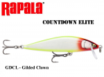 Lant Rapala CountDown Elite GDCL - Gilded Clown 7.5 cm