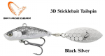 P&ouml;&ouml;rlev lant Savage Gear 3D Sticklebait Tailspin Black Silver 9 g
