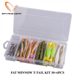 Kummist kalakomplekt Savage Gear Fat Minnow T-Tail Kit 30+6pcs BLT l&auml;hetus 1-3 p&auml;eva jooksul
