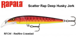 Lant RAPALA Scatter Rap Deep Husky Jerk RFCW - Redfire Crawdad 10 cm