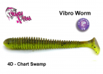 Kummikala Crazy Fish Vibro Worm Chart Swamp 10 cm